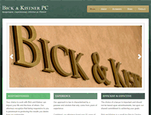 Tablet Screenshot of bick-kistner.com
